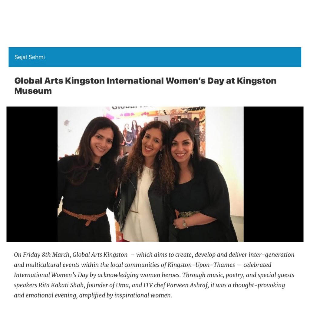 Global Arts Kingston International Women's Day at Kingston Museum